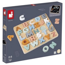 PUZZLE ALPHABET BOIS RECTO VERSO ARDOISE GAMME SWEET COCOON-LiloJouets-Morbihan-Bretagne