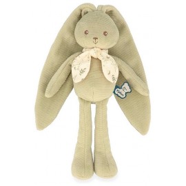 PANTIN POUPEE LAPIN VERT 25CM AVEC BOITE KALOO