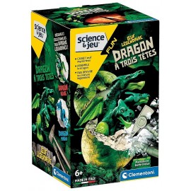 OEUF LEGENDAIRE DRAGON A 3 TETES A ASSEMBLER SCIENCE ET JEU-LiloJouets-Morbihan-Bretagne