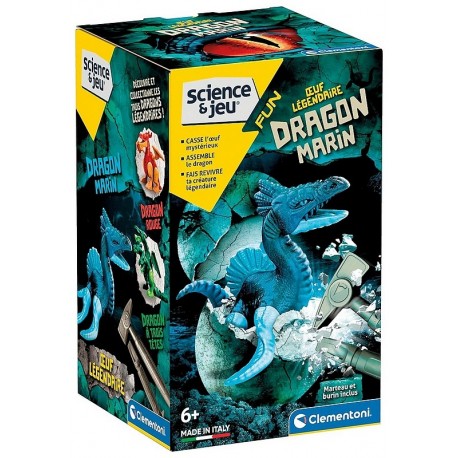 OEUF LEGENDAIRE DRAGON MARIN A ASSEMBLER SCIENCE ET JEU-LiloJouets-Morbihan-Bretagne