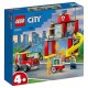 60375 caserne et camion de pompiers lego city-lilojouets-morbihan-bretagne