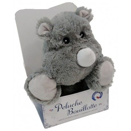 PELUCHE BOUILLOTTE RHINO 24CM-LiloJouets-Morbihan-Bretagne