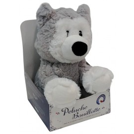 PELUCHE BOUILLOTTE HUSKY 24CM-LiloJouets-Morbihan-Bretagne