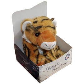 PELUCHE BOUILLOTTE TIGRE ROUX 24CM