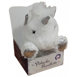 PELUCHE BOUILLOTTE LICORNE BLANCHE 24CM-LiloJouets-Morbihan-Bretagne