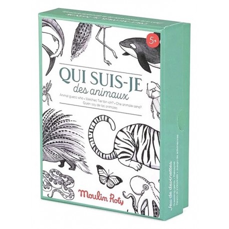 JEU QUI SUIS-JE DES ANIMAUX 44 CARTES-LiloJouets-Morbihan-Bretagne