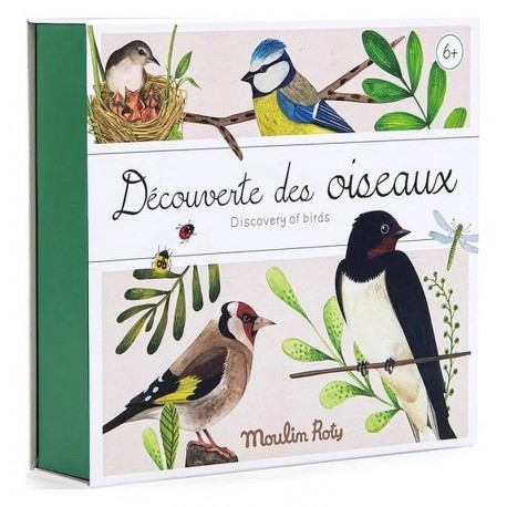 COFFRET DECOUVERTE OISEAUX LE JARDIN DU MOULIN -LiloJouets-Morbihan-Bretagne