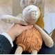 Poupee tissu lapin argile 36cm trois petits lapins-lilojouets-morbihan-bretagne