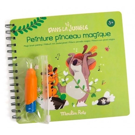 CARNET PEINTURE PINCEAU MAGIQUE DANS LA JUNGLE-LiloJouets-Morbihan-Bretagne