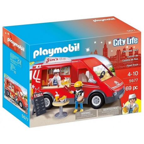 5677 FOOD TRUCK PLAYMOBIL CITY LIFE-LiloJouets-Morbihan-Bretagne