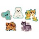 Pack 5 puzzles evolutifs animaux sauvages 2 a 6 pieces-lilojouets-morbihan-bretagne