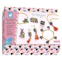 KIT CREATIF 7 BIJOUX PLASTIQUE FOU A CREER - LES ATELIERS BIJOUX