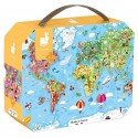 VALISETTE PUZZLE GEANT DU MONDE 300 PIECES