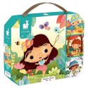 VALISETTE 4 PUZZLES LES 4 SAISONS 6 A 16 PIECES 20X20CM