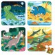 Valisette 4 puzzles dinosaures 6 a 16 pieces-lilojouets-morbihan-bretagne