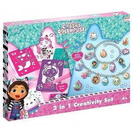 COFFRET D'ACTIVITES GABBY'S DOLLHOUSE 2EN1 AVEC POCHOIRS BLOPENS BRACELETS-LiloJouets-Morbihan-Bretagne