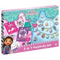 COFFRET D'ACTIVITES GABBY'S DOLLHOUSE 2EN1 AVEC POCHOIRS BLOPENS BRACELETS
