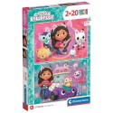 PUZZLES GABBY'S DOLLHOUSE 2X20 PIECES SUPERCOLOR