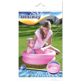 PISCINETTE RONDE 61X15CM 2 BOUDINS ASST ROSE OU BLEU-LiloJouets-Morbihan-Bretagne