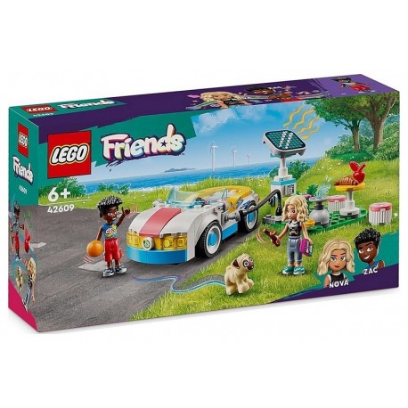 42609 LA VOITURE ELECTRIQUE ET LA BORNE DE RECHARGE LEGO FRIENDS-LiloJouets-Morbihan-Bretagne