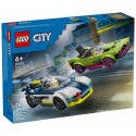 60415 COURSE-POURSUITE ENTRE VOITURE DE POLICE ET SUPER VOITURE - LEGO CITY