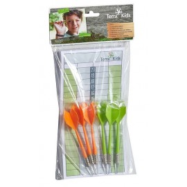 FLECHETTES SOFT X6 AVEC FEUILLES DE SCORE SOFTDART-LiloJouets-Morbihan-Bretagne