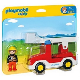 6967 CAMION DE POMPER AVEC ECHELLE PIVOTANTE PLAYMOBIL 123 -jouets-sajou-56