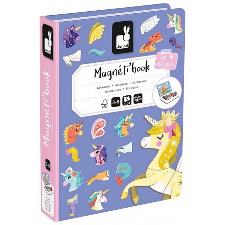 MAGNETIBOOK LICORNES 54 MAGNETS ET 10 CARTES-LiloJouets-Morbihan-Bretagne