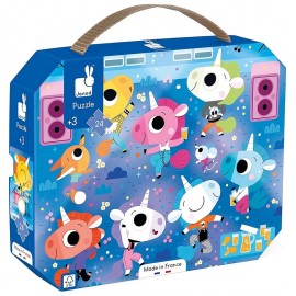 VALISETTE PUZZLE CONCERT ROCK LICORNES 24 PIECES-LiloJouets-Morbihan-Bretagne VALISETTE PUZZLE CONCERT ROCK LICORNES 24 PIECES-LiloJouets-Morbihan-Bretagne