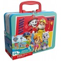VALISETTE METAL 2 PUZZLES LENTICULAIRES 24 PIECES PAT PATROUILLE 23x15CM