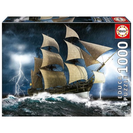 PUZZLE BATEAU TEMPETE PARFAITE 1000 PIECES-LiloJouets-Morbihan-Bretagne