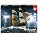 PUZZLE BATEAU TEMPETE PARFAITE 1000 PIECES 68X48CM