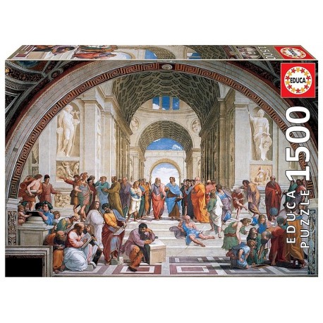 PUZZLE DESSIN ECOLE ATHENES 1500 PIECES 85X60CM-LiloJouets-Morbihan-Bretagne