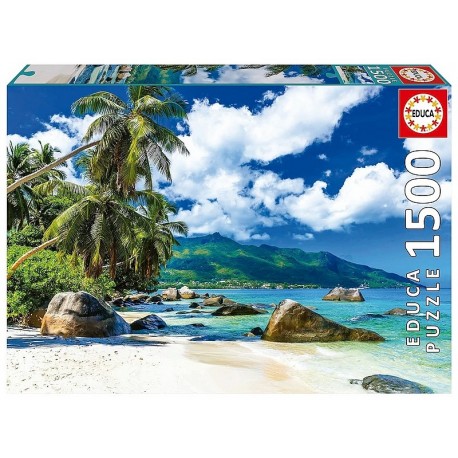 PUZZLE SEYCHELLES 1500 PIECES 85X60CM-LiloJouets-Morbihan-Bretagne