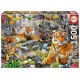 Puzzle tigres jungle radieuse 1500 pieces 85x60cm-lilojouets-morbihan-bretagne