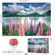 Puzzle lupins sur les rives lac sils suisse 1500 pieces 85x60cm-lilojouets-morbihan-bretagne