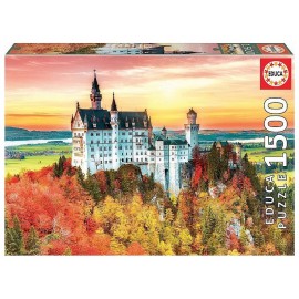 PUZZLE AUTOMNE A NEUSCHWANSTEIN ALLEMAGNE 1500 PIECES 85X60CM