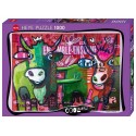 PUZZLE VACHES RAYEES 1000 PIECES COOL CATTLE F.GERTSH
