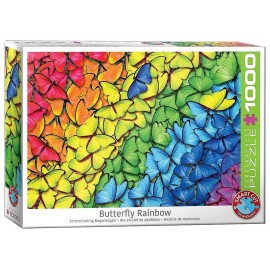 PUZZLE ARC EN CIEL DE PAPILLONS 1000 PIECES 48X68CM