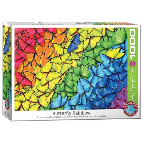 PUZZLE ARC EN CIEL DE PAPILLONS 1000 PIECES 48X68CM-LiloJouets-Morbihan-Bretagne