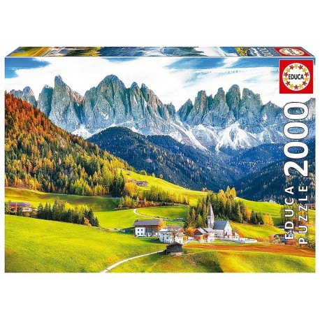 PUZZLE AUTOMNE DANS LES DOLOMITES 2000 PIECES 96X68CM-LiloJouets-Morbihan-Bretagne