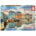 PUZZLE PORT DE COPENHAGUE 2000 PIECES 96X68CM