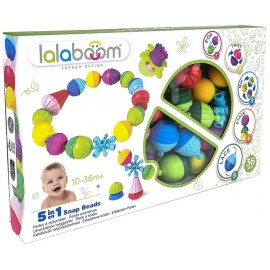 COFFRET 5EN1 PERLES EDUCATIVES ET ACCESSOIRES MOTRICITE LALABOOM 36 PIECES-LiloJouets-Morbihan-Bretagne