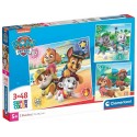 PUZZLES PAT PATROUILLE 3X48 PIECES 21X21CM - SUPERCOLOR