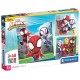 Puzzles spidey marvel 3x48 pieces 21x21cm - spiderman disney junior-lilojouets-morbihan-bretagne