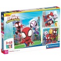 PUZZLES SPIDEY MARVEL 3X48 PIECES 21X21CM - SPIDERMAN DISNEY JUNIOR