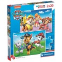 PUZZLES PAT PATROUILLE 2X20 PIECES SUPERCOLOR 27X19CM