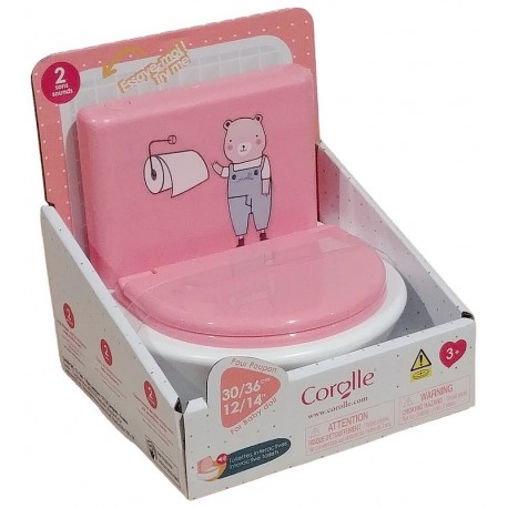 TOILETTES INTERACTIVES SONORES WC POUR POUPON 30-36CM-LiloJouets-Morbihan-Bretagne