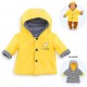 Bb30 cire de pluie jaune reversible vetement poupon 30cm-lilojouets-morbihan-bretagne