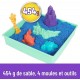 Coffret chateau mer kinetic sand sable magique 454gr avec 5 accessoires-lilojouets-morbihan-bretagne